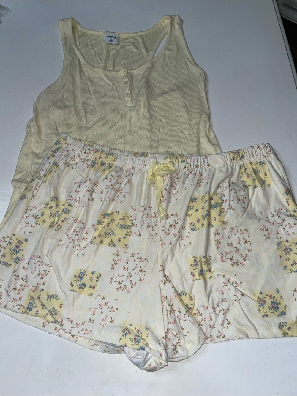 NWOT Sonoma 2 piece lounge short set XL